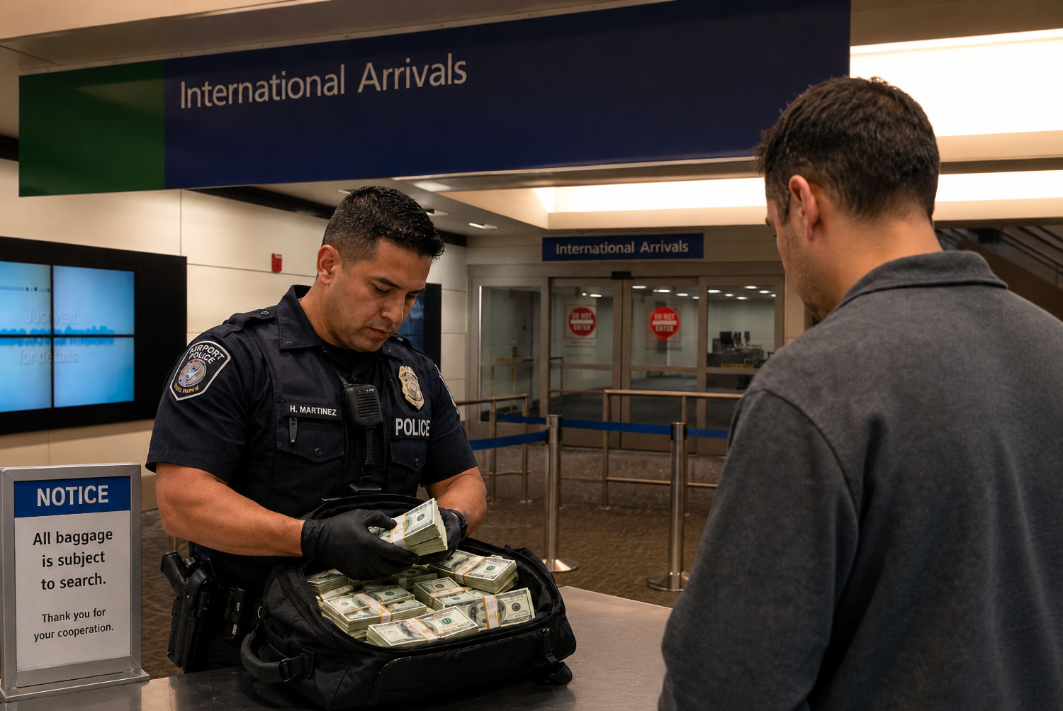 Airport Cash Seizures at DTW Detroit Metro Airport
